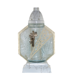 Лампадка VITRAL біло-золота / 6