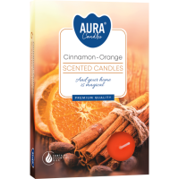 Ароматична чайна свічка p15-159 «Кориця-Апельсин» Aura