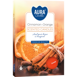 Ароматична чайна свічка p15-159 «Кориця-Апельсин» Aura